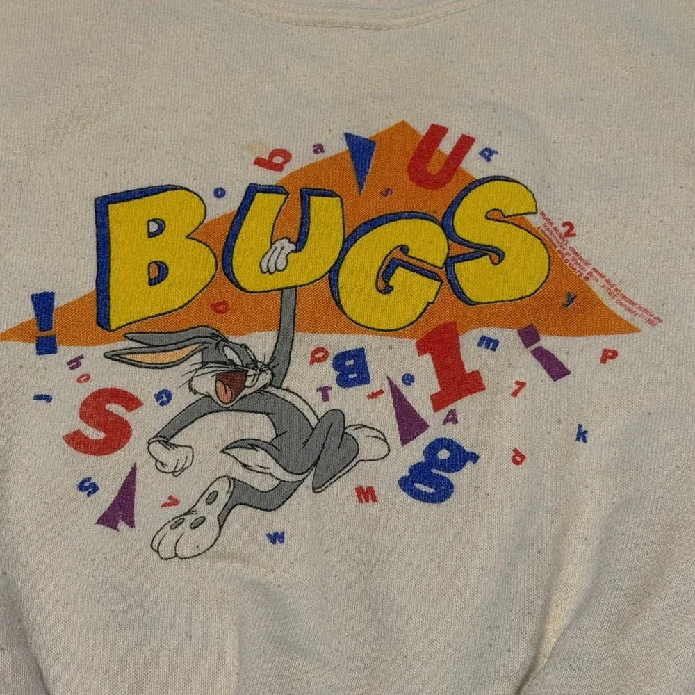 Vintage‎ Bugs Bunny Sweatshirt Toddler 3T Looney Tunes 90s Spell Out USA